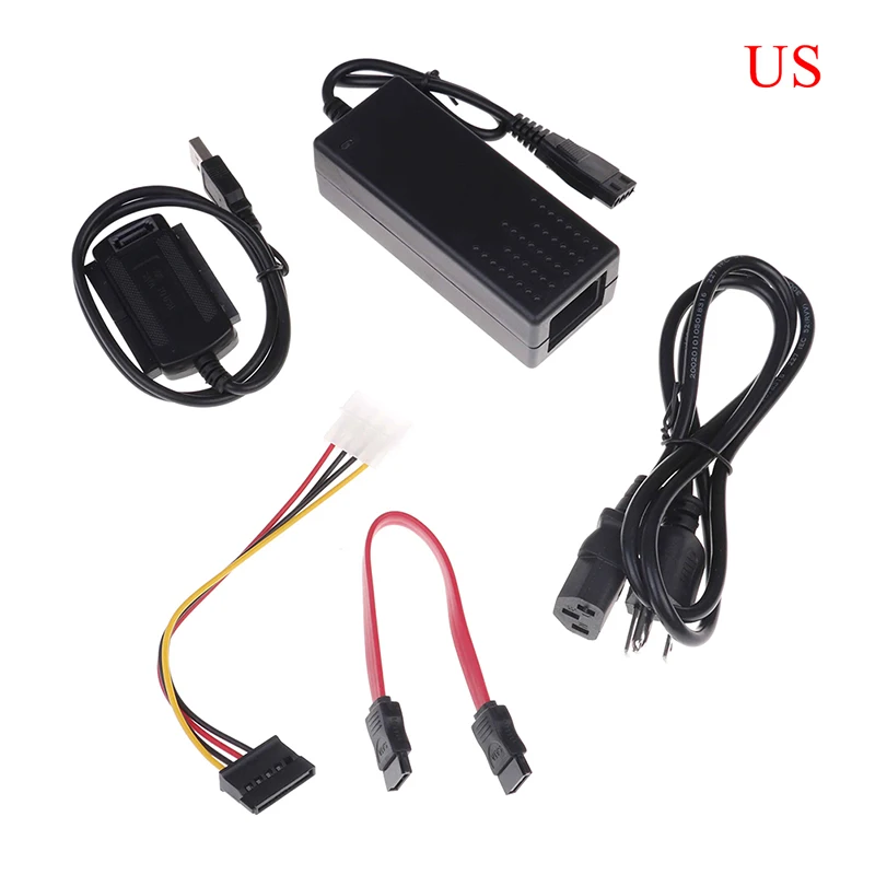 Адаптер питания + линия кабель передачи данных USB 2 0 для IDE SATA 5/3 5 &quotадаптер