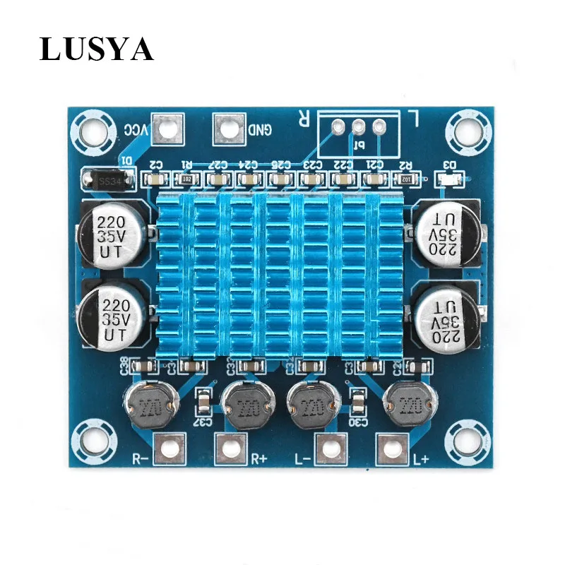 Lusya Мини Класс D Цифровой аудио усилитель мощности 30 Вт* 2 стерео аудио усилитель 2,0 Amplificador C6-001