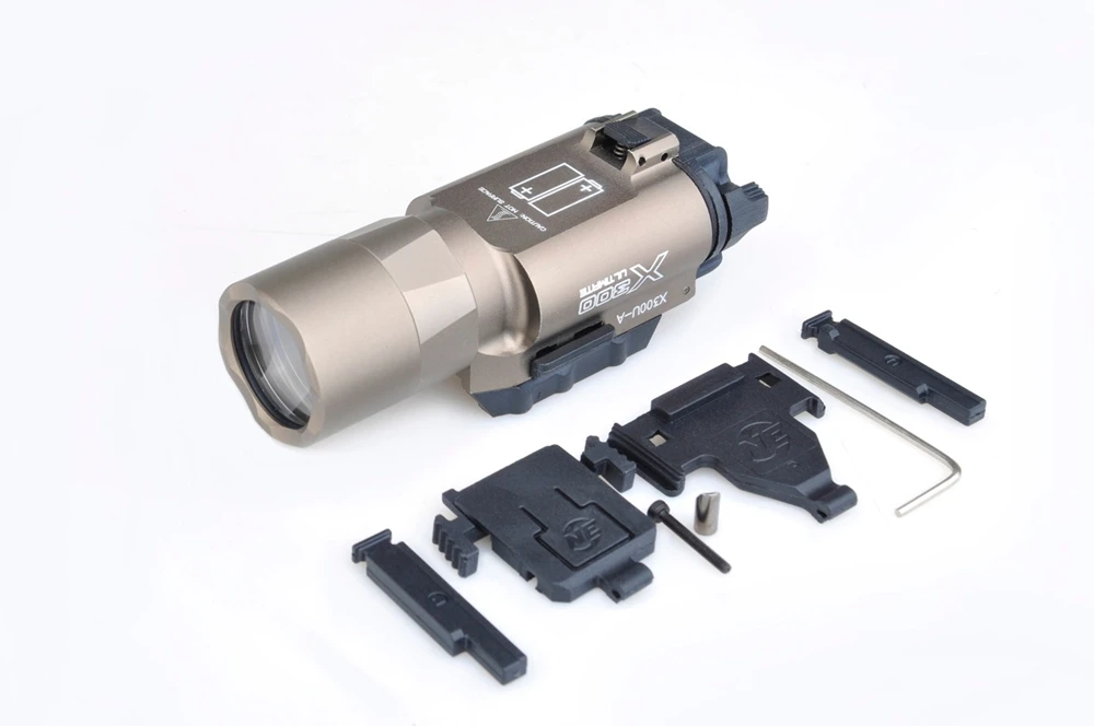 ФОТО WIPSON Tactical Flashlights SF X300 Gun Weapon Lights Ultra LED Handgun Weapon Lights for Hunting
