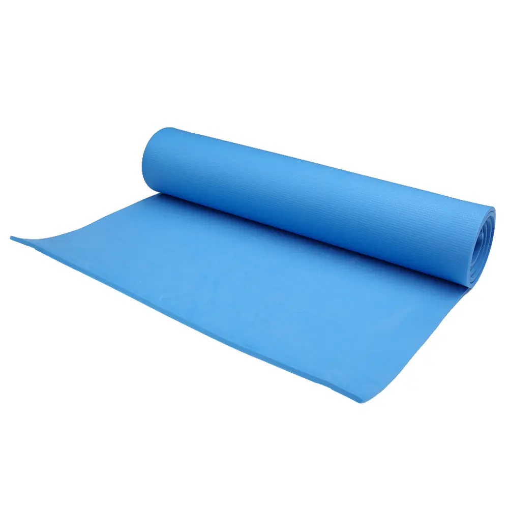 OOTDTY 6 мм толстые прочные упражнения фитнес нескользящий коврик для йоги похудение Коврик для медитации - Цвет: Blue