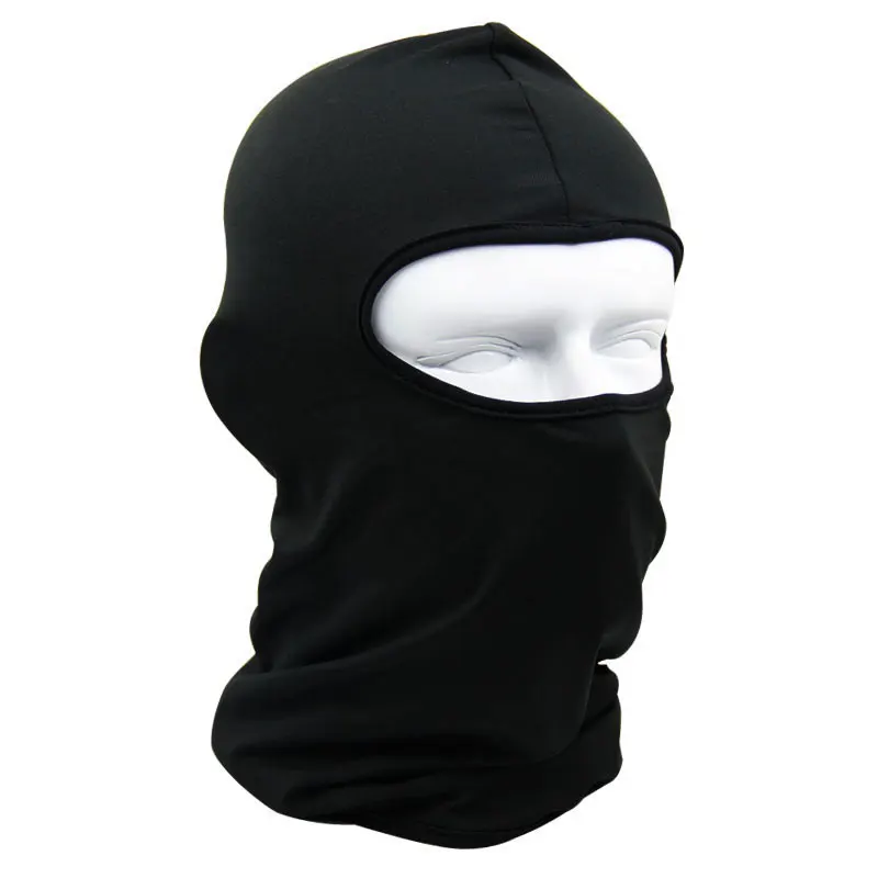 Новая Балаклава маска ветрозащитные маски для лица и шеи ниндзя головной убор Кепка унисекс Зимние Повседневные однотонные маски в виде шляп