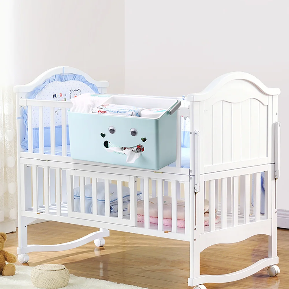 

Baby Stroller Accessories Infant Diaper Storage Box Bedside Storage Travel Portable Storage Organizer with Carrying Handle