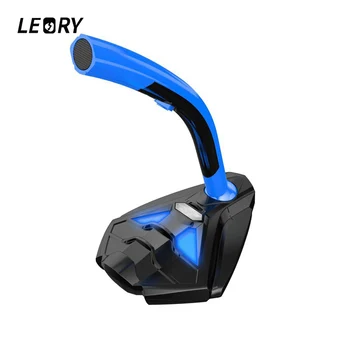 

LEORY Desktop LED Microphone KTV Singing Meeting Speech USB Stereo Sound Microphones Mic With 3.5mm Audio Cable For PC Laptop