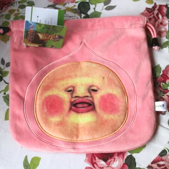 

Kobito Dukan Cartoon Polyester Creative Plush Pocket Girls Storage Cosmetic Bag Kids Fashion Plush Purses Soft Stuffed Phone Bag