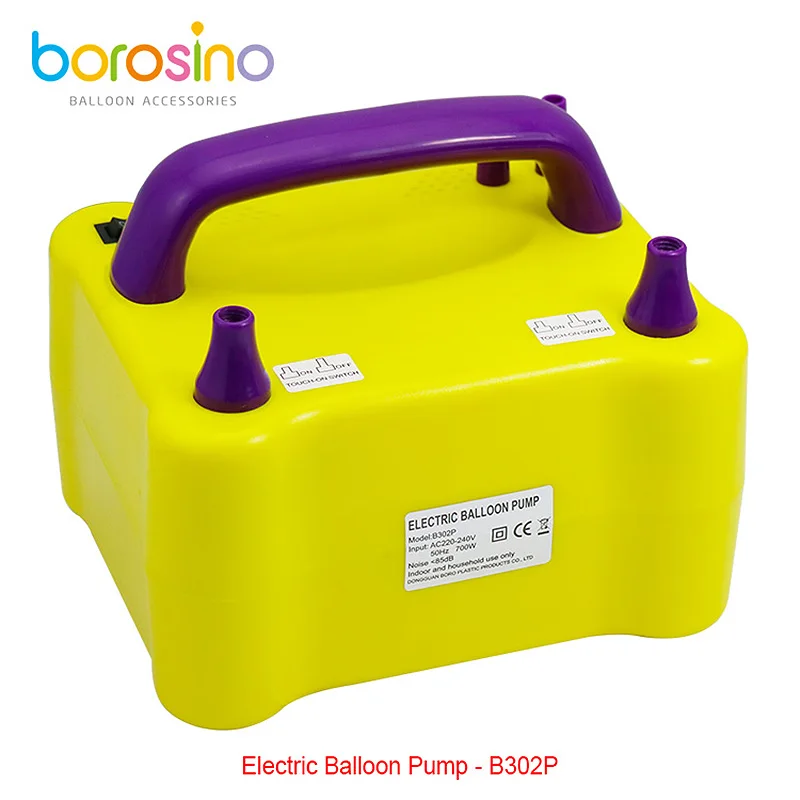 

Borosino Party Decoration Hot Sale Electric Air Inflator Two nozzles Electric Balloon Pump