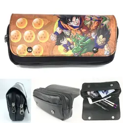 Dragonball Z Goku пенал Студенческая сумка для канцелярских принадлежностей школьный пенал модные косметичка из полиуретана Косметика сумка на