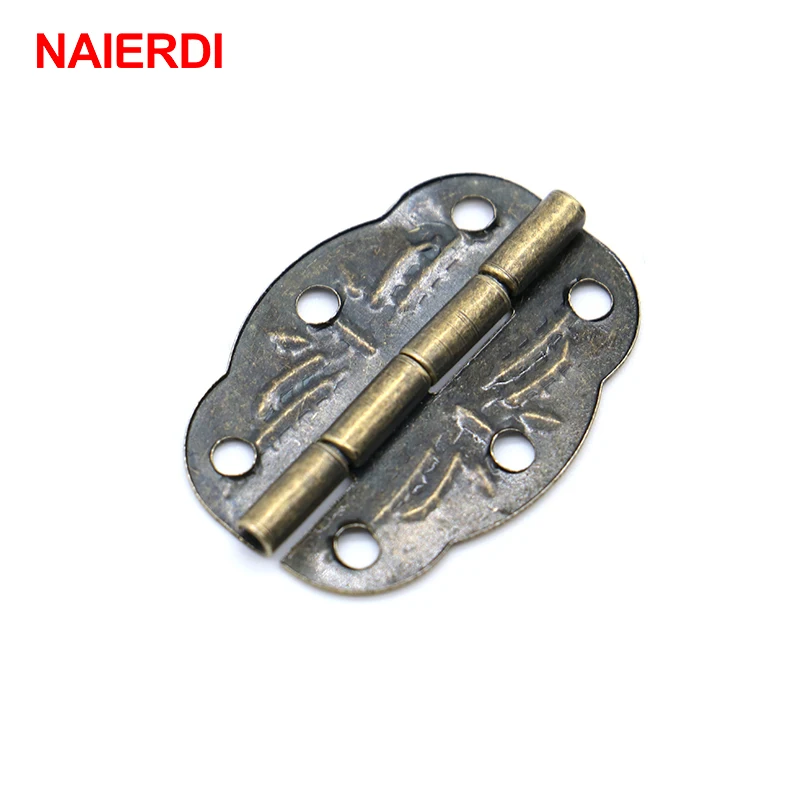 Us 1 36 16 Off 10pcs Naierdi 30mm X 22mm Bronze Mini Butterfly Door Hinges Cabinet Drawer Jewellery Box Hinge With Screw For Furniture Hardware In