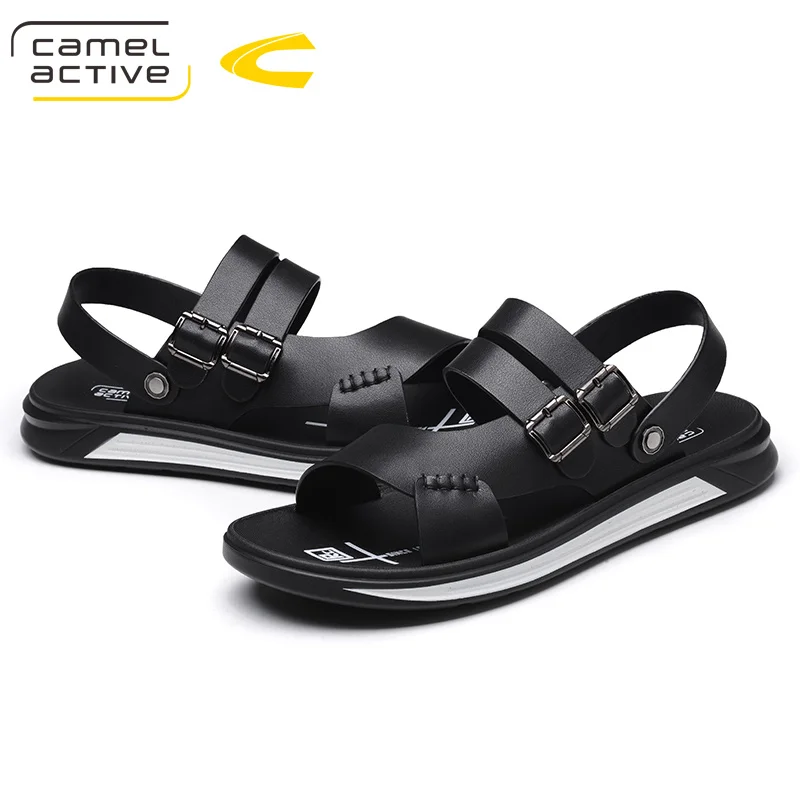 Camel Active/Новинка кожаная Летняя Пляжная Мужская обувь мужские сандалии для