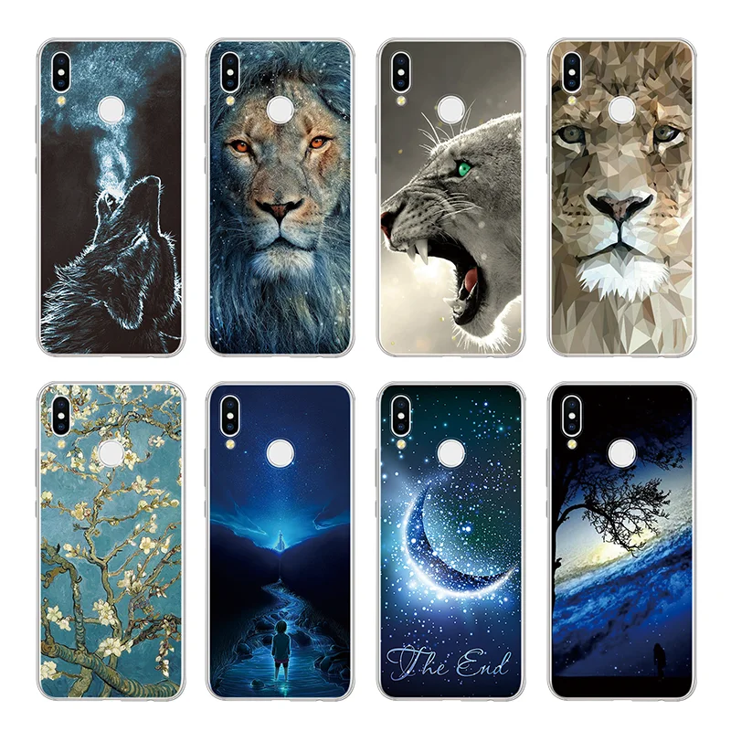 

TPU Lion Cover for Huawei P8 P10 P20 Pro Plus P9 Lite 2017 Mini P Smart Fundas For Huawei Mate 20 Lite S 7 8 9 10 Pro Lite Case