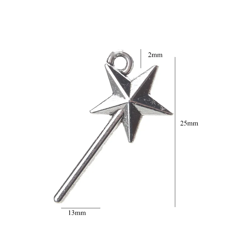 20pc-lot-13-25mm-Alloy-Stars-Charms-Star-Stick-Pendant-Bracelet-Necklace-Keychain-For-Jewelry-Making