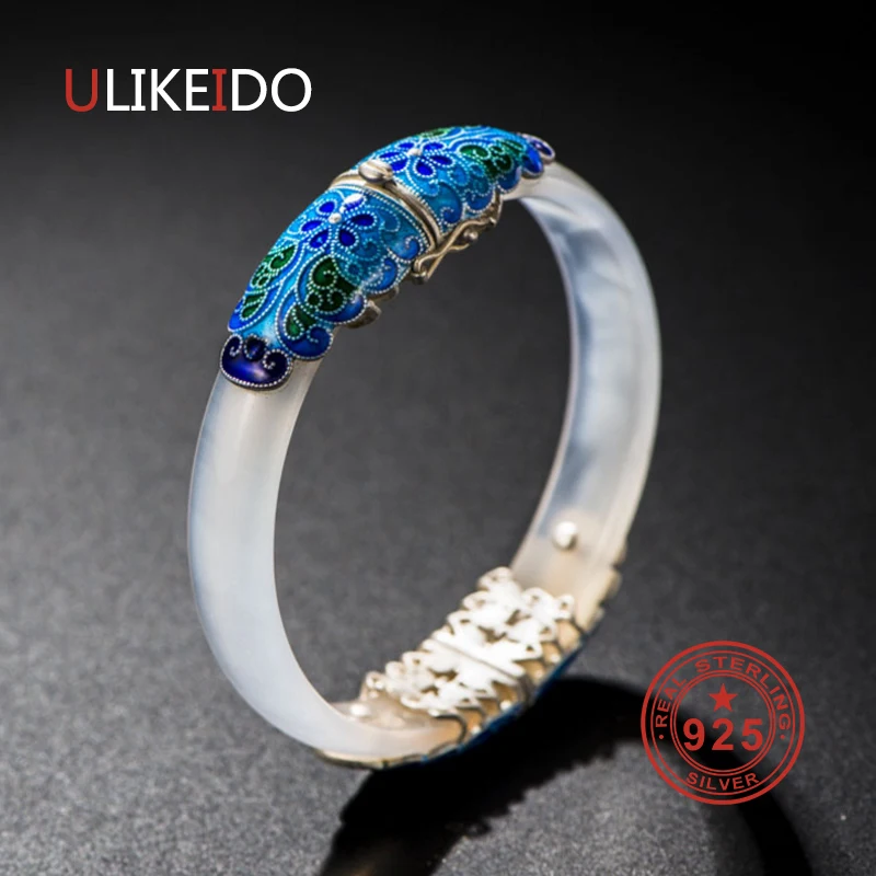 925 Sterling Silver Bracelets Ethnic Hand Chain For Women Special Jewelry Charm Bracelets P2005 silver multi layers chain with leaf shape charm bracelets
