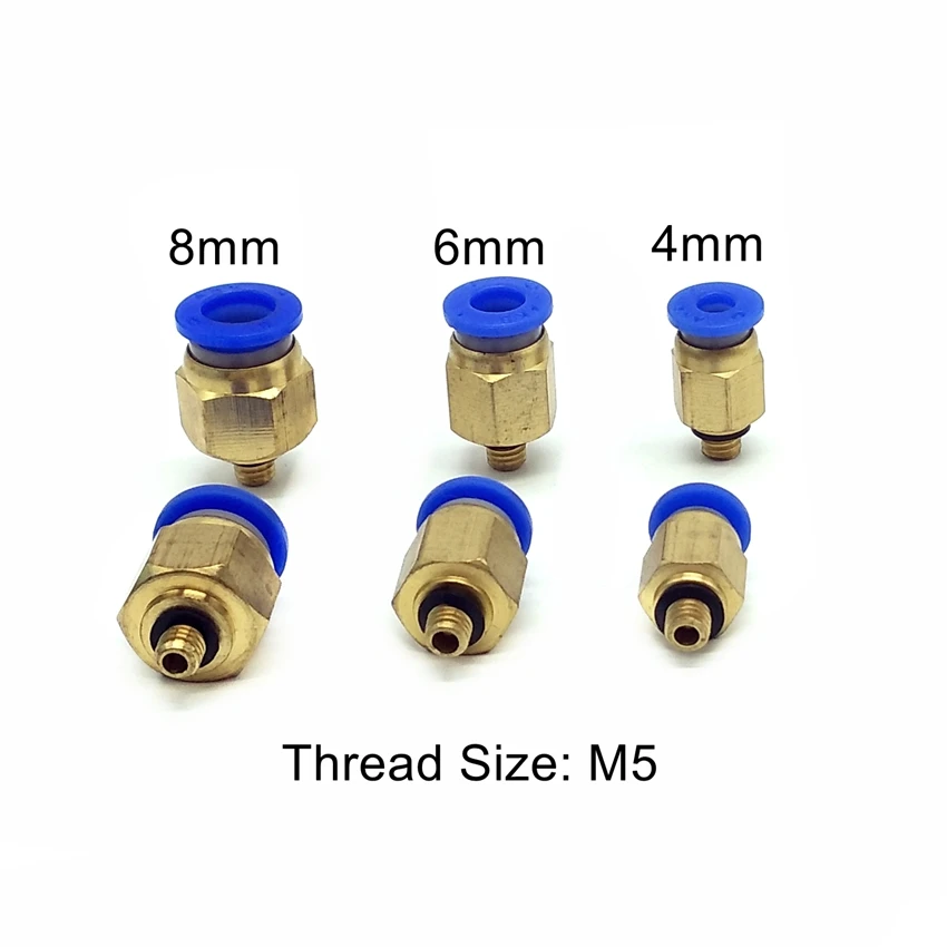 

Pneumatic Fitting M5 Thread 4mm 6mm 8mm Tube Quick Joint Connector PC4-M5 PC6-M5 PC8-M5