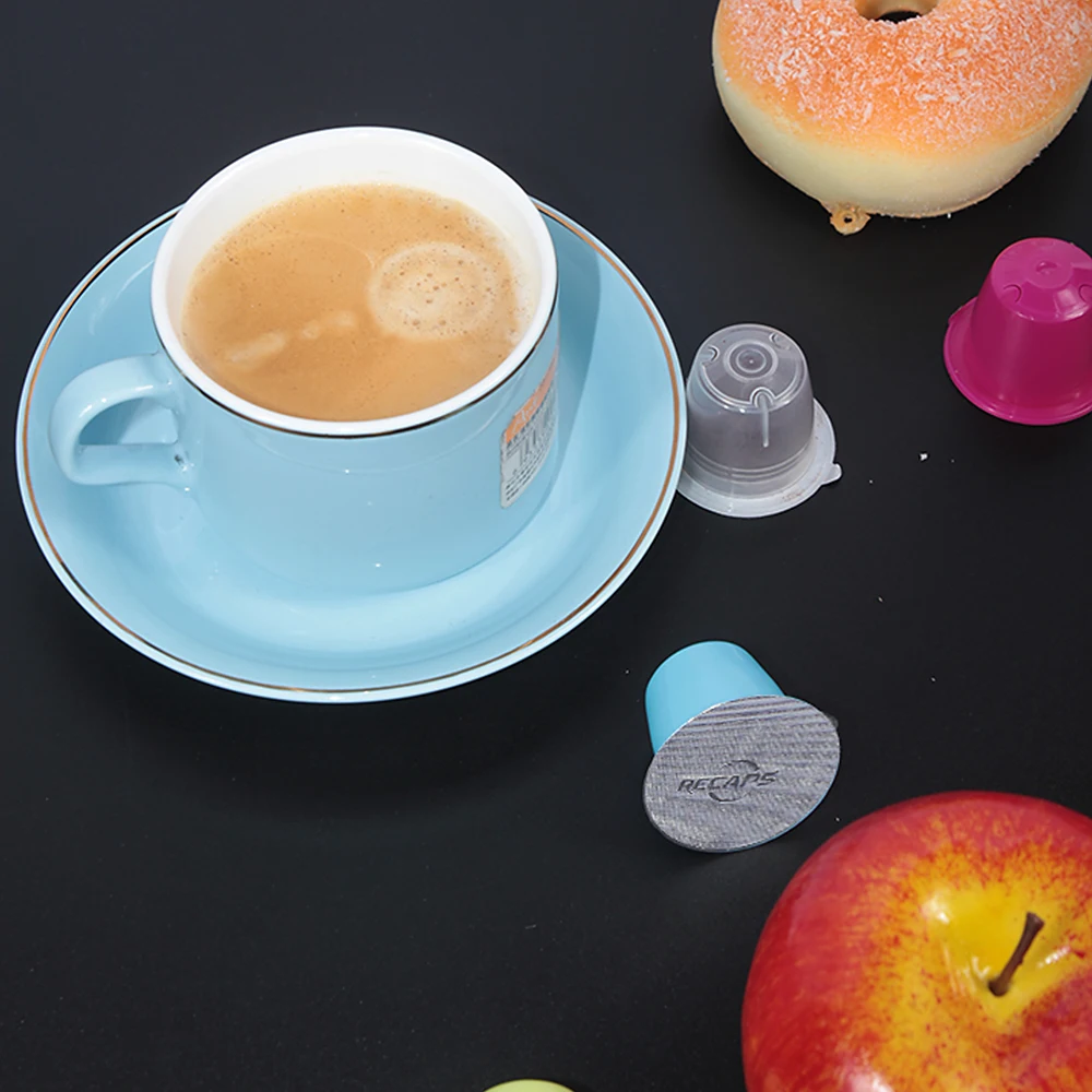 Утилизируемая пустая капсула для кофе или чая эспрессо кофемашины Nespresso зеленый