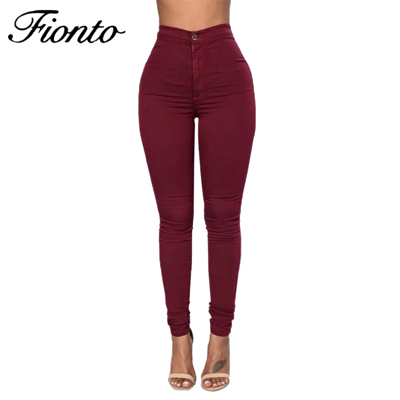 

Women's Pants Pencil Trousers Spring Fall Black Stretch Pants For Women Slim Ladies Jean Trousers Female F2512