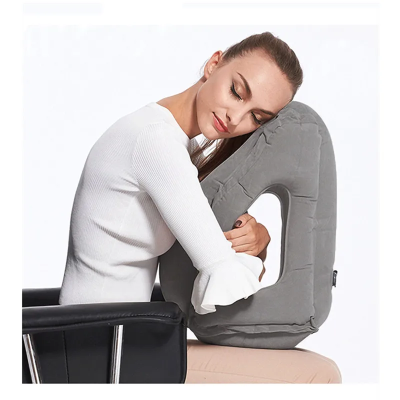 

Portable Utralight Travel Inflatable Pillow Car Sleeping Nap Artifact Train Plane Essential Sleep Pillow Foldable Blow Neck Pill