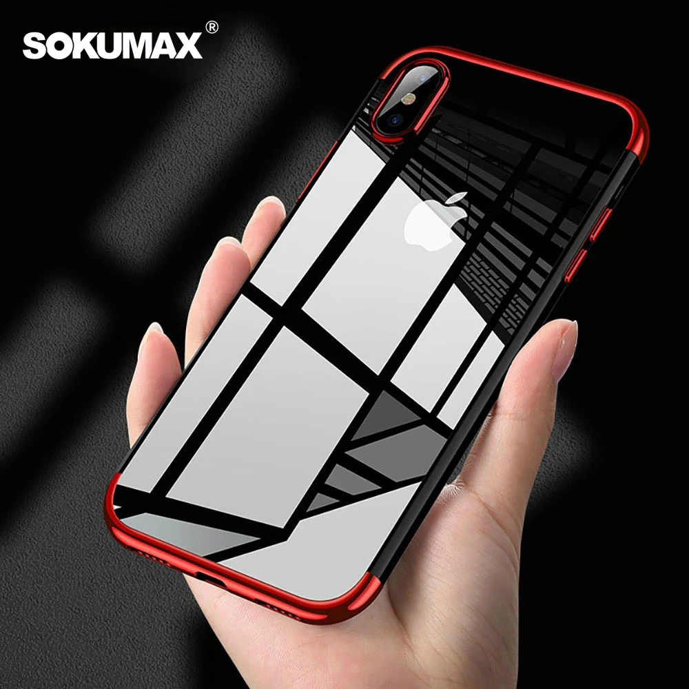 Прозрачный мягкий чехол для iPhone X XR XS Max ударопрочный силиконовый из ТПУ 5 SE 6 6S 7 8 plus