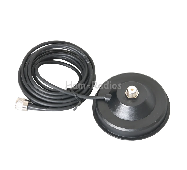 Mobile Car Antenna Big Magnetic Roof Mount 12cm Base 5m Coaxial Cable UHF Male Connector Walkie Talkie Accessories MM-5MS-3 walkie talkie accessories 5m feeder cable 12cm magnet pl259 port two way radio magnetic antenna base connector for car radio