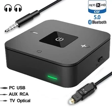 Мини Bluetooth 5,0 CSR8675 Aptx HD низкая задержка оптический SPDIF передатчик приемник RCA Aux 3,5 мм беспроводной аудио Музыка ТВ адаптер