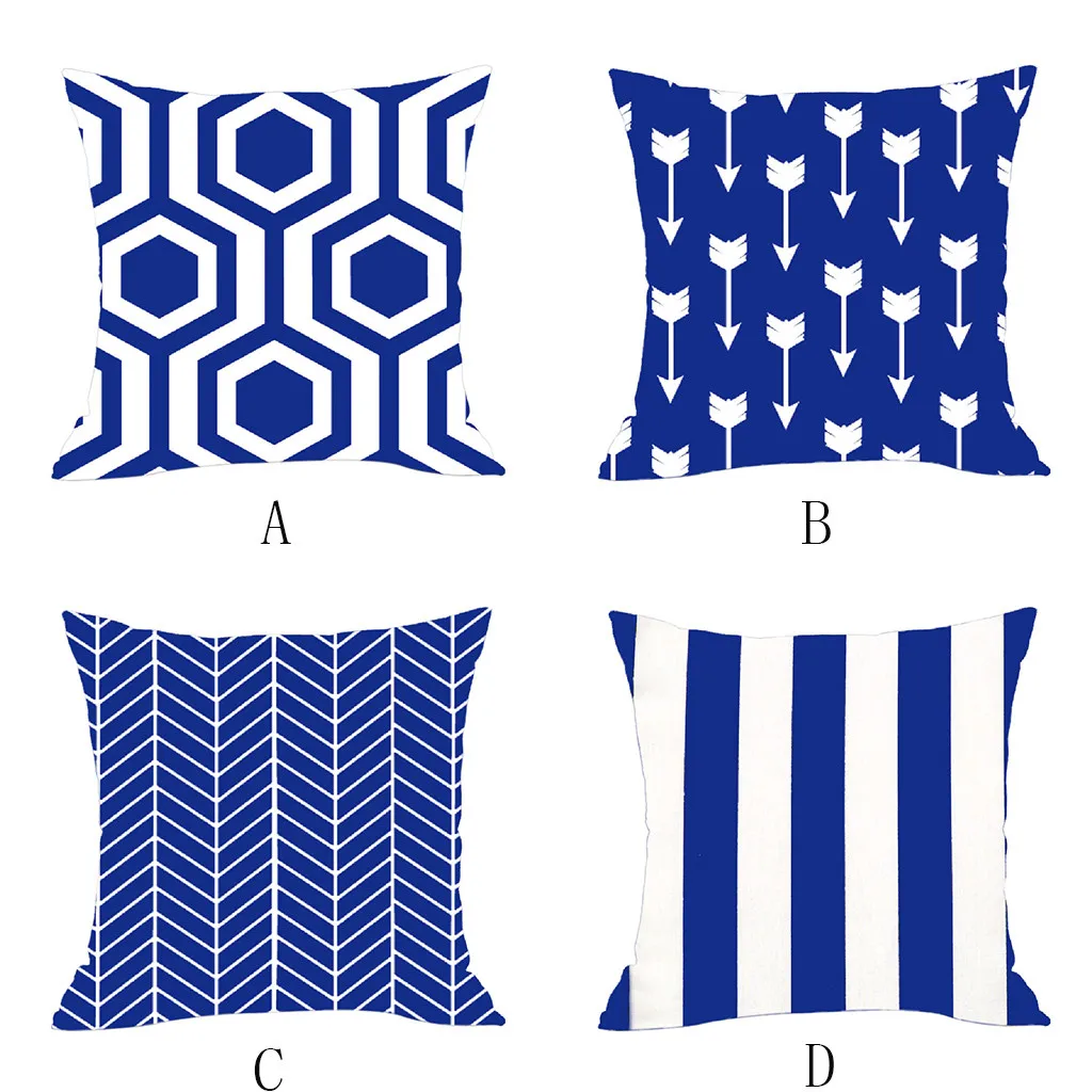 

Home Simple Geometric Throw Pillowcase Pillow Covers Linen Printed Washable Cotton Pillow Case poszewki na poduszki z0605#G30