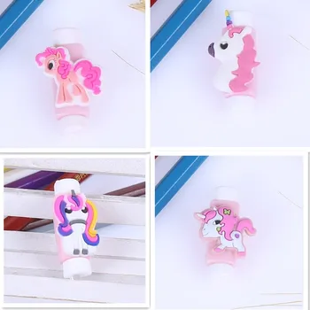 

50pcs Cartoon Unicorn Cable Protector For iPhone 6 6plus 6s 7 8 USB Charging Data Line Cord Protector Case Cable Winder Cover