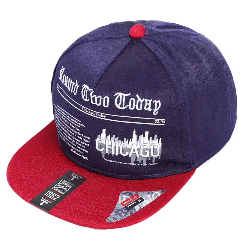 CDFNCG летняя поп вышивка Chicago письмо LOS ANGELES Snapback хип хоп Уличная бейсбольная кепка Солнцезащитная шляпа для мужчин и женщин