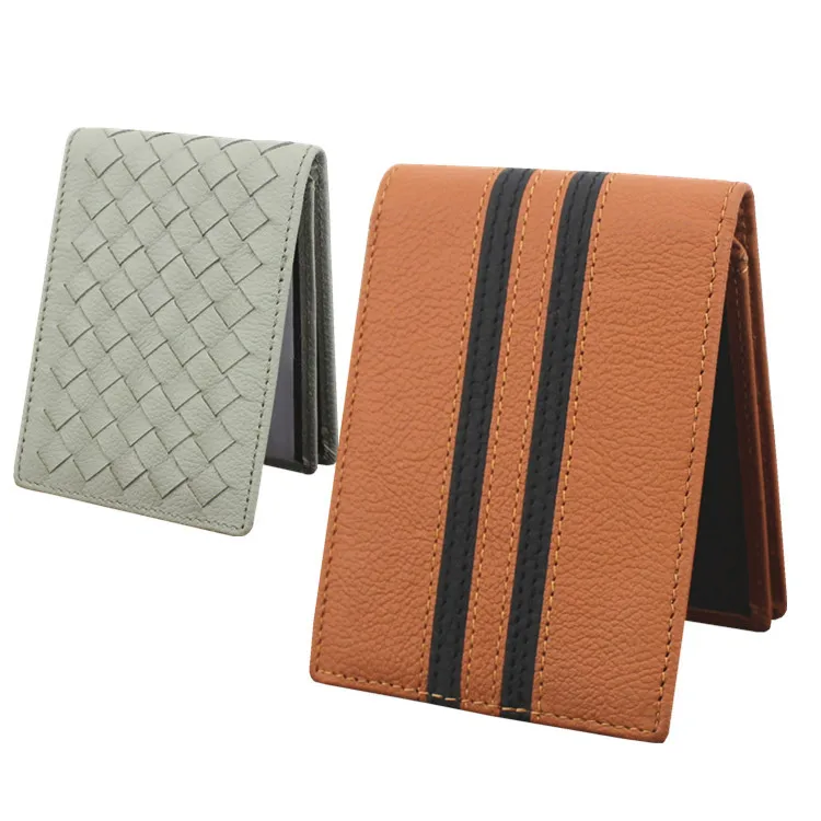 

The new head layer leather documents set Hand-woven driving license card sets of loose-leaf document wallets for men and women