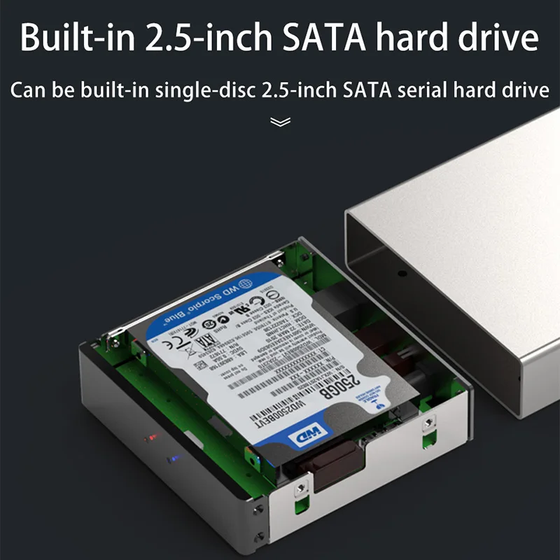 BLUEENDLESS Gigabit Ethernet корпус для жесткого диска Smart Hdd чехол для 2,5 дюймов жесткий диск интерфейс Nas удаленного Acc