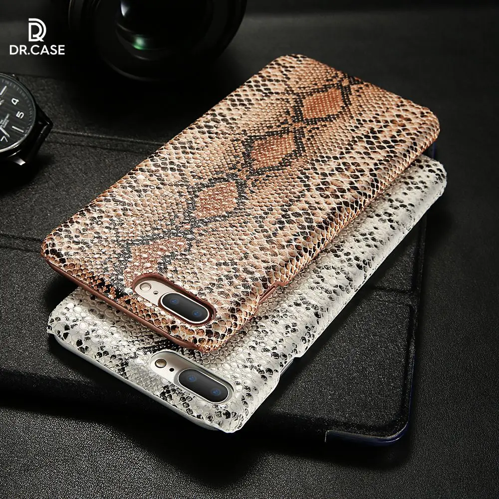 DR. чехол Ретро Змея Pathon кожа чехлы для iphone 8 Plus оригинальный дизайн змея кожаные 6 S