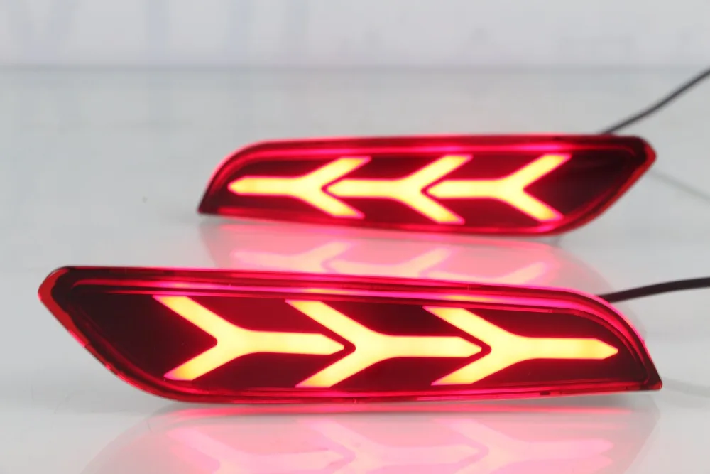 

12V 2PCS LED Rear Bumper Reflector Tail light Fog Lamp Brake Light Turn Signal Light For Hyundai Creta IX25 2017 2018