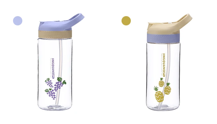 Plastic Water Bottle With Straw (20)