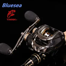 Bluesea HOT SALE Fishing Bait casting reel Water Drop reel Wheel 18+1BB 6.3:1 Metal magnetic 2 Break Systems Right Left Hand