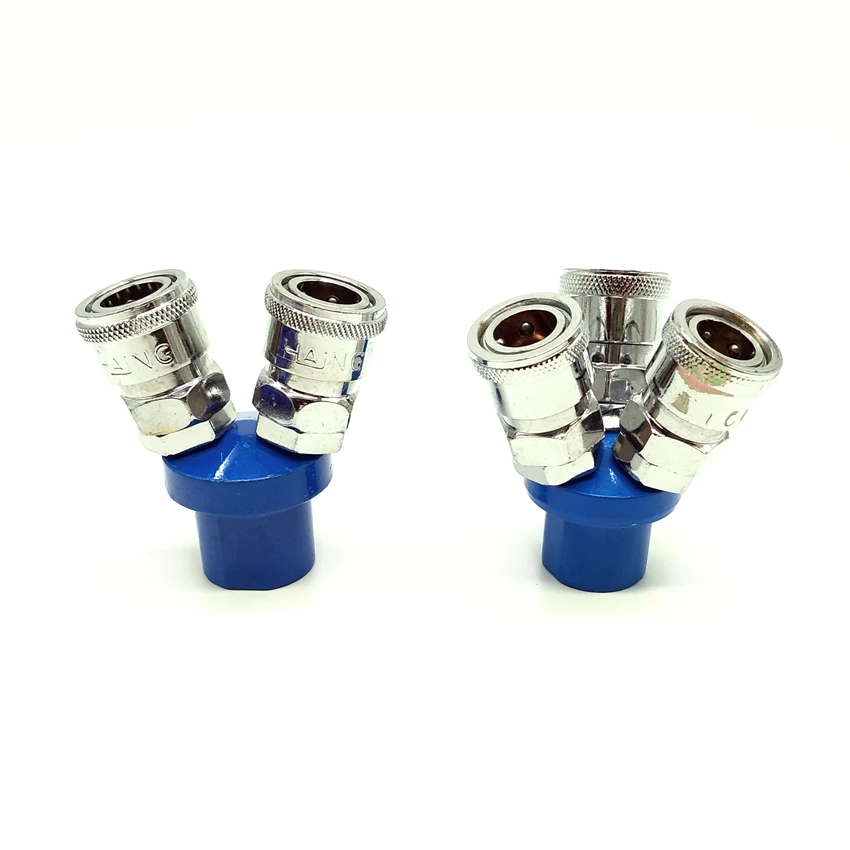 

SMV 2 Way G1/4'' Pneumatic Air Quick Connecting Coupler SMY 3 Way Air Hose Quick Coupler Socket Connector