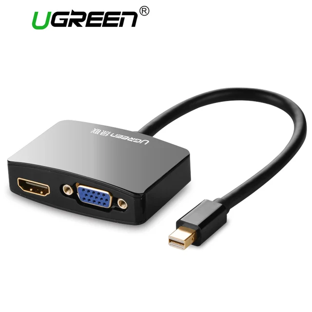 Special Offers Ugreen 2 in 1 Thunderbolt 1/2 Mini DP to HDMI VGA Cable Adapter Mini DisplayPort To HDMI VGA Converter for Apple MacBook Air Pro Special Offers Ugreen 2 in 1 Thunderbolt 1/2 Mini DP to HDMI VGA Cable Adapter Mini DisplayPort To HDMI VGA Converter for Apple MacBook Air Pro