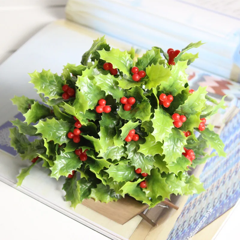 artificial plant flower arrangement Berry bunch small bonsai home living room balcony plant decoration (2)