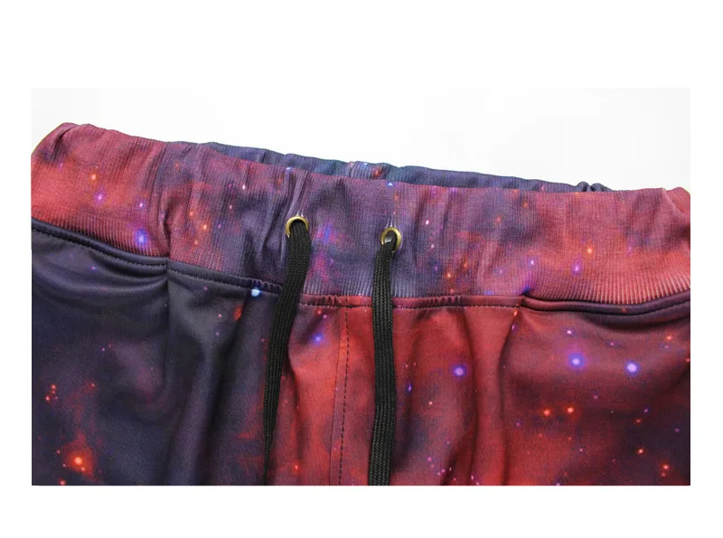 2019 الرجال السراويل الترنك الهيب هوب بنطال رياضي الرجال النساء 3d الفضاء/غالاكسي السراويل Sweatpants السببية رجل رياضية Sprotswear