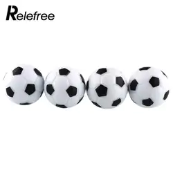 Новый Пластик 4 шт. 32 мм Футбол Настольный мяч Футбол Fussball Indoor черный + белый