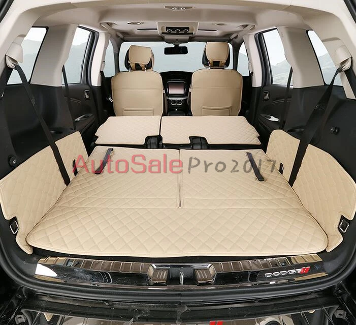 Для Dodge Journey 7 мест 2013 pu кожаный задний люк багажника коврик для пола ковры защитная накладка