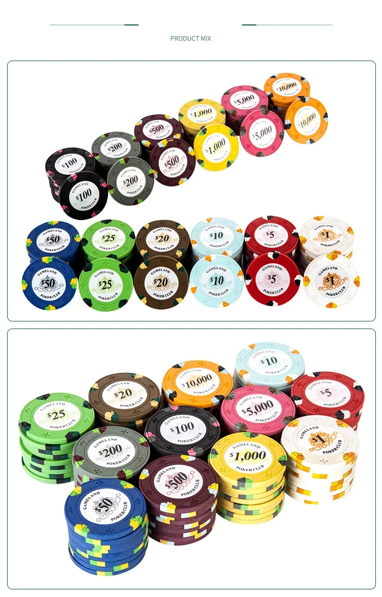 10 шт./лот Премиум глины фишки 14 г Monaco узор Высокое качество Texas hold'em Poker казино чип оптом