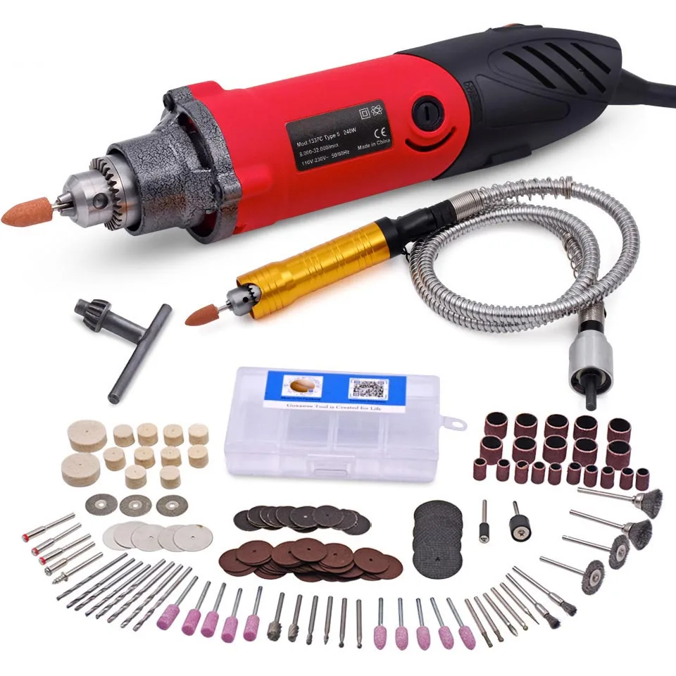 

240W 30000rpm Mini Drill Electric Grinder Multi-functional Rotary Tool with 151pcs Kit for DREMEL Around-the-House and Crafting