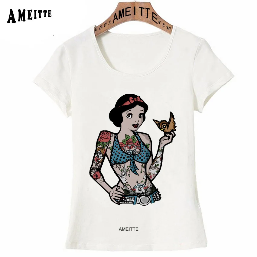 Футболка в стиле хип-хоп с принтом татуировки в стиле панк летняя винтажная женская футболка Vogue Alice In Wonderland повседневные топы милая футболка для девочек