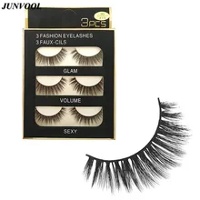 Накладные ресницы из меха норки,, для женщин, для девушек, 3D, норка, натуральный, толстый крест, искусственные ресницы, 15 пар, черные ресницы, инструмент для наращивания макияжа
