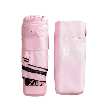 

12 color korea ladies Mini Pocket Umbrella Anti-UV Waterproof Portable Travel umbrellas Fashion gifts