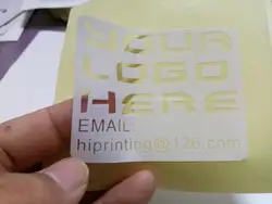Прозрачный клей ПВХ наклейка этикетки printingcustom