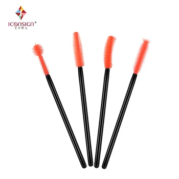 

1500 pcs/Bag High quality Plastic Silicone Soft brush Mini Disposable Eyelash Extension Brush Makeup Tools length 105mm