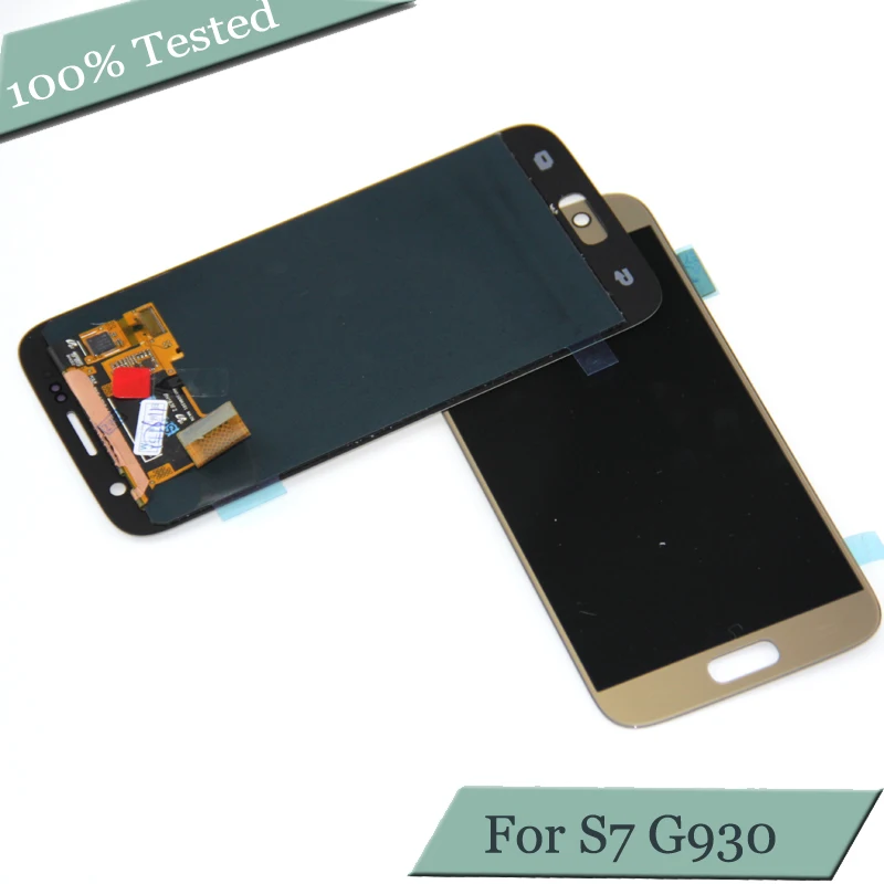 

5.1'' SUPER AMOLED Display for SAMSUNG Galaxy S7 LCD G930 G930F Touch Screen Digitizer Black Gold