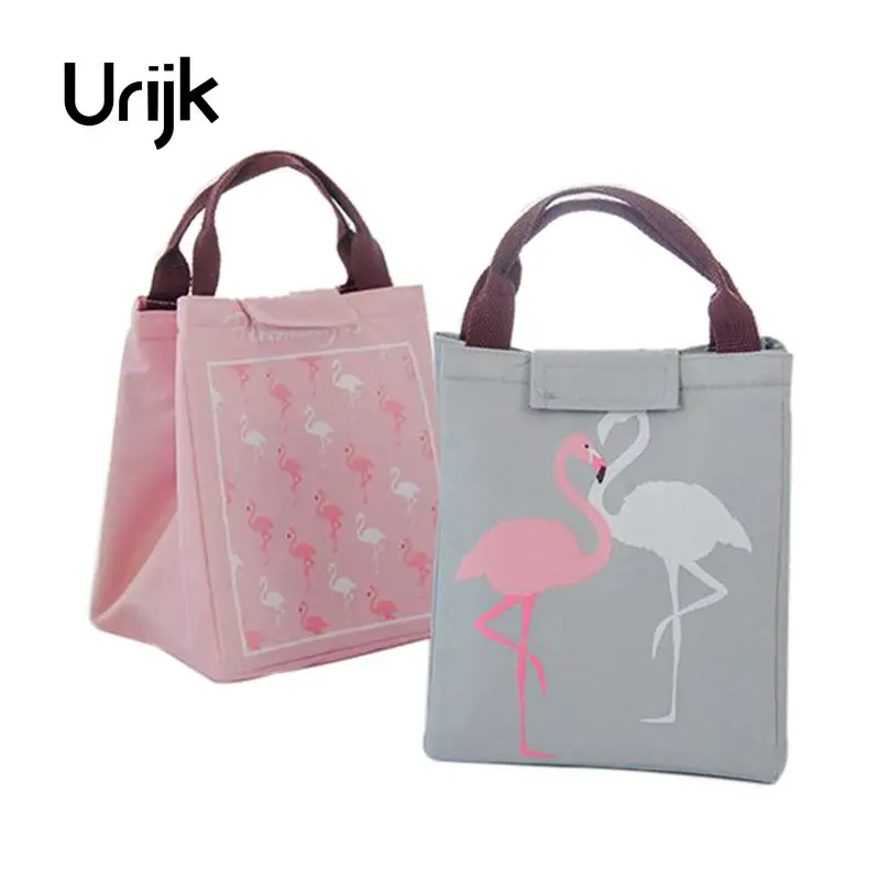 Urijk Flamingo Waterproof Food Storage font b Bag b font Picnic Dinner Cold Insulation font b