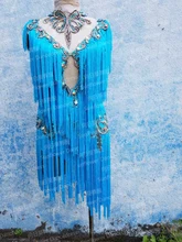 2016 New Competition fringe Latin dance dress,salsa dress,competition dresses, children women Sunflower Dance Dress