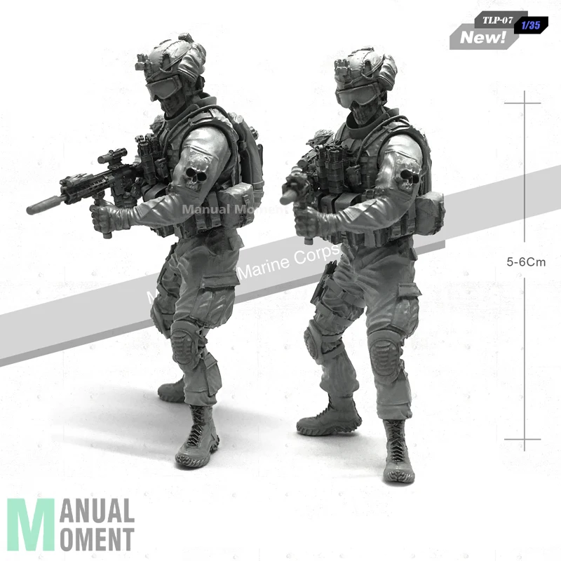 Миниатюрный 1/35 современный армейский спецназ США череп эскадрон членов B