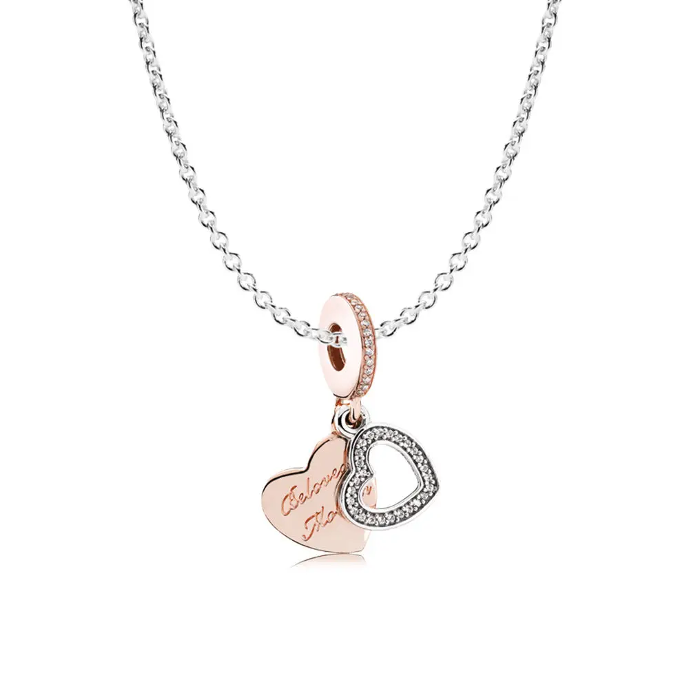 

2018 100% 925 Sterling Silver Rose Beloved Mother Necklace Gift Set Fit Charm Original A Of Prices