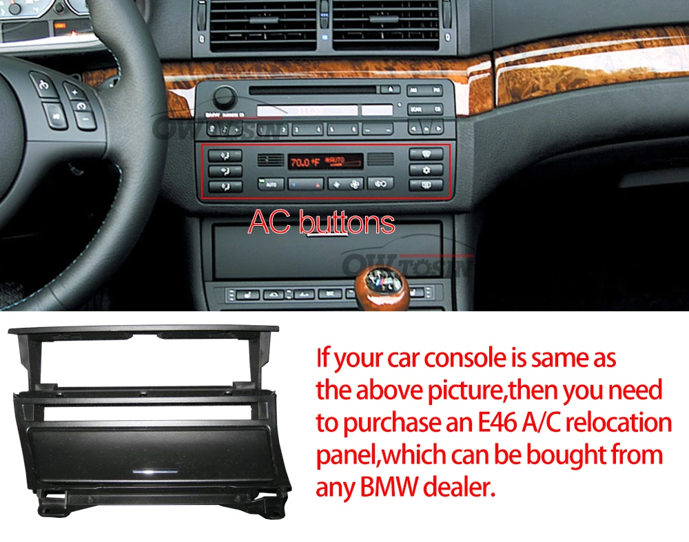 Top Owtosin Car Radio Multimedia Video Player Navigation Android 9.0 For BMW 3 Series E46 M3 318i 320i 325i 328i Rover 75 MG ZT Car 2